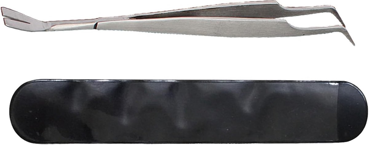 Tekenverwijderaar Set - Pincet Haken - Veilig Verwijderen - Roestvrij Staal - 14 cm - Zilver