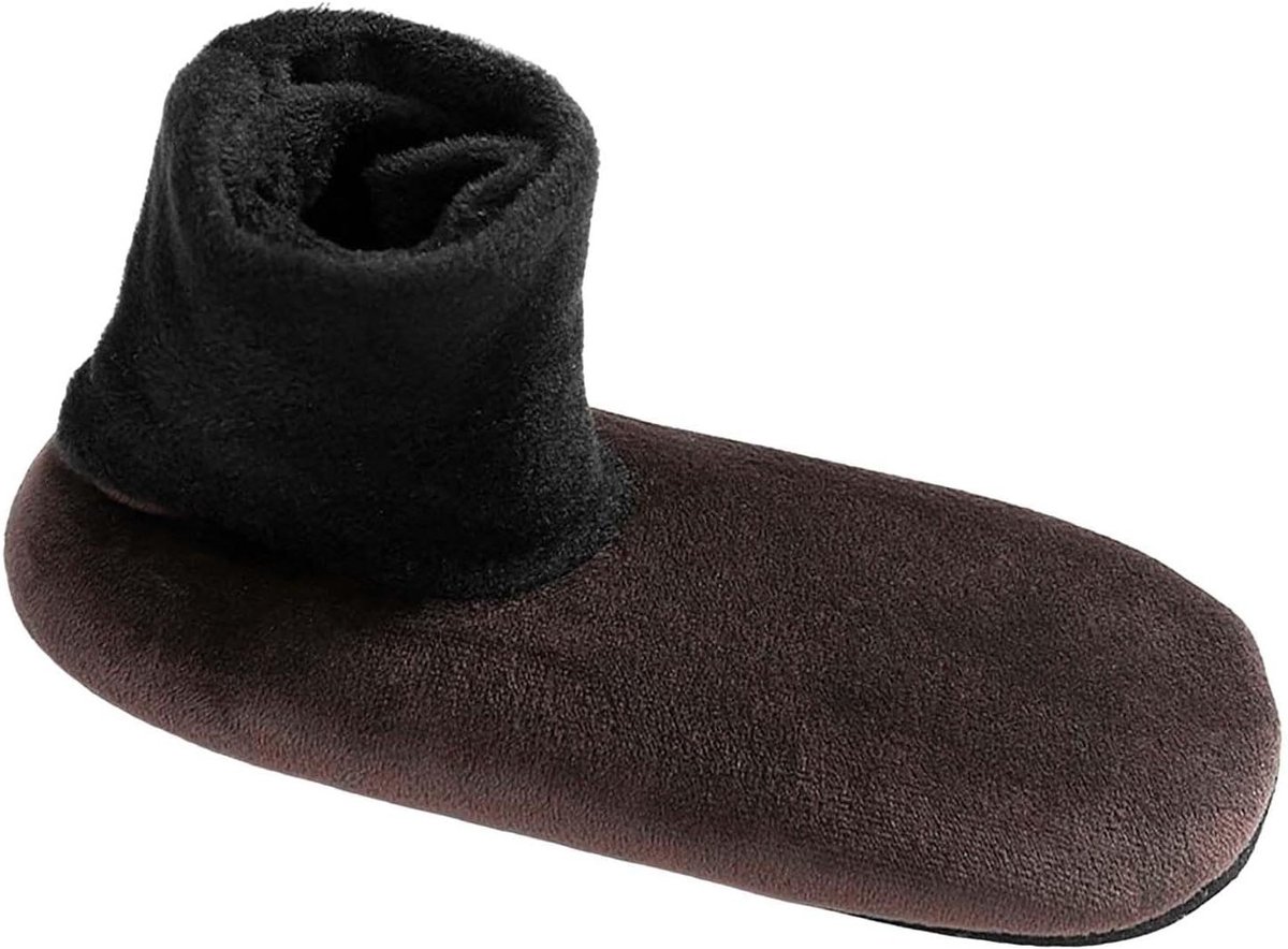 Warme Sokken - Huissokken Binnensokken - Binnenhuis Comfort - Anti-slip Zolen - Hoge Schacht - Zwart
