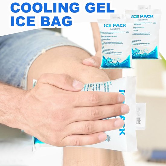 Gel Koelpack - IJscompressen - Voedsel Vers Houden - Herbruikbaar - 8 Stuks - Blauw — afbeelding 5