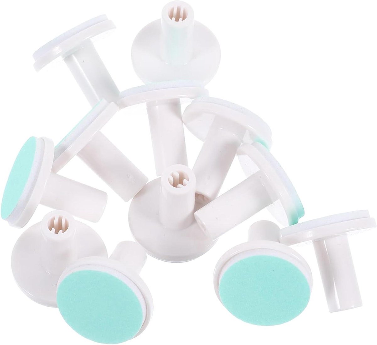 Baby Nagelvijl Pads - Vervangende Koppen - Baby Nagels Verzorgen - Eenvoudig Te Vervangen - 12 Stuks - Groen