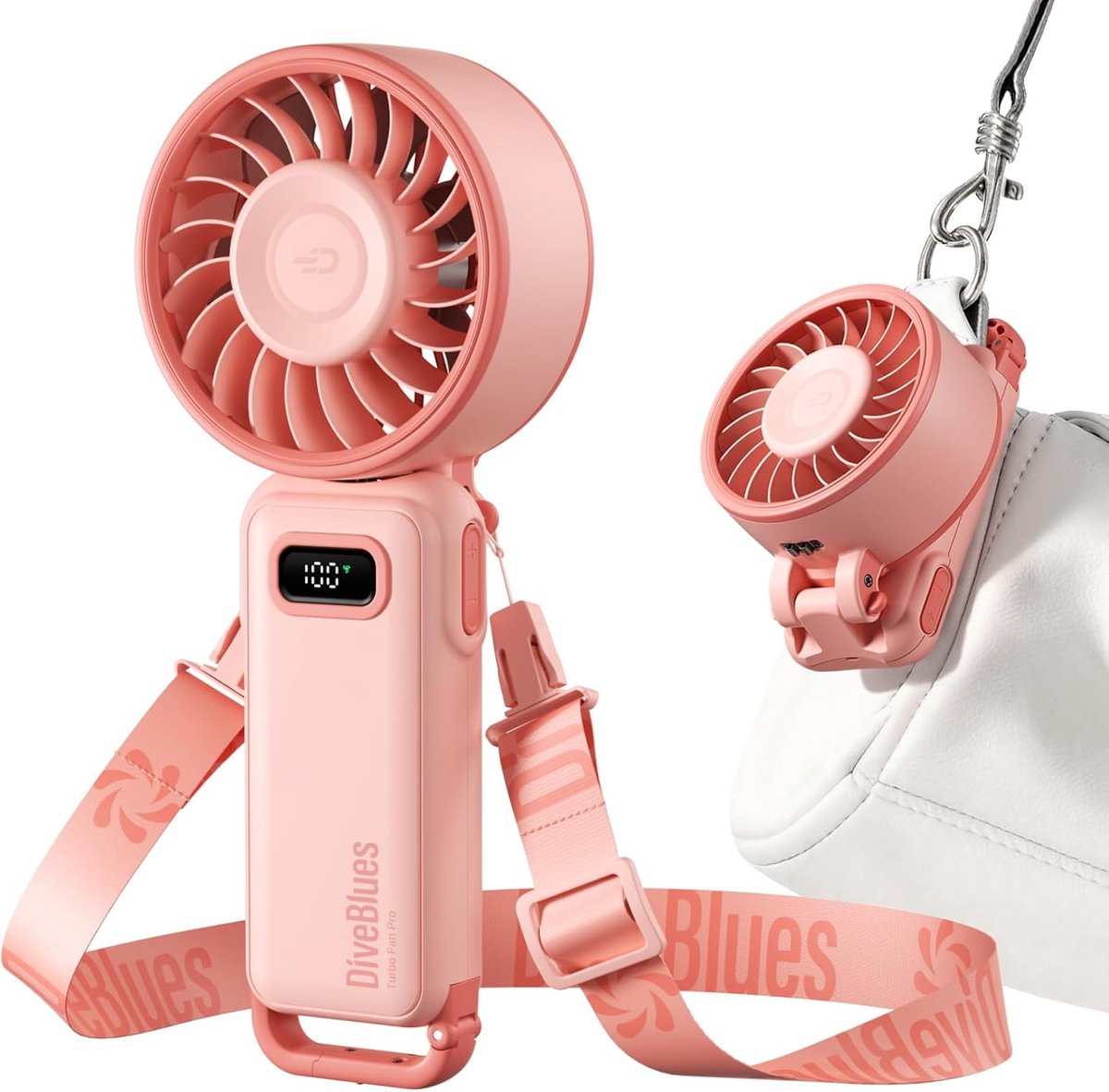 Draagbare Mini Ventilator met Lange Batterijduur voor Hand, Bureau of Nek