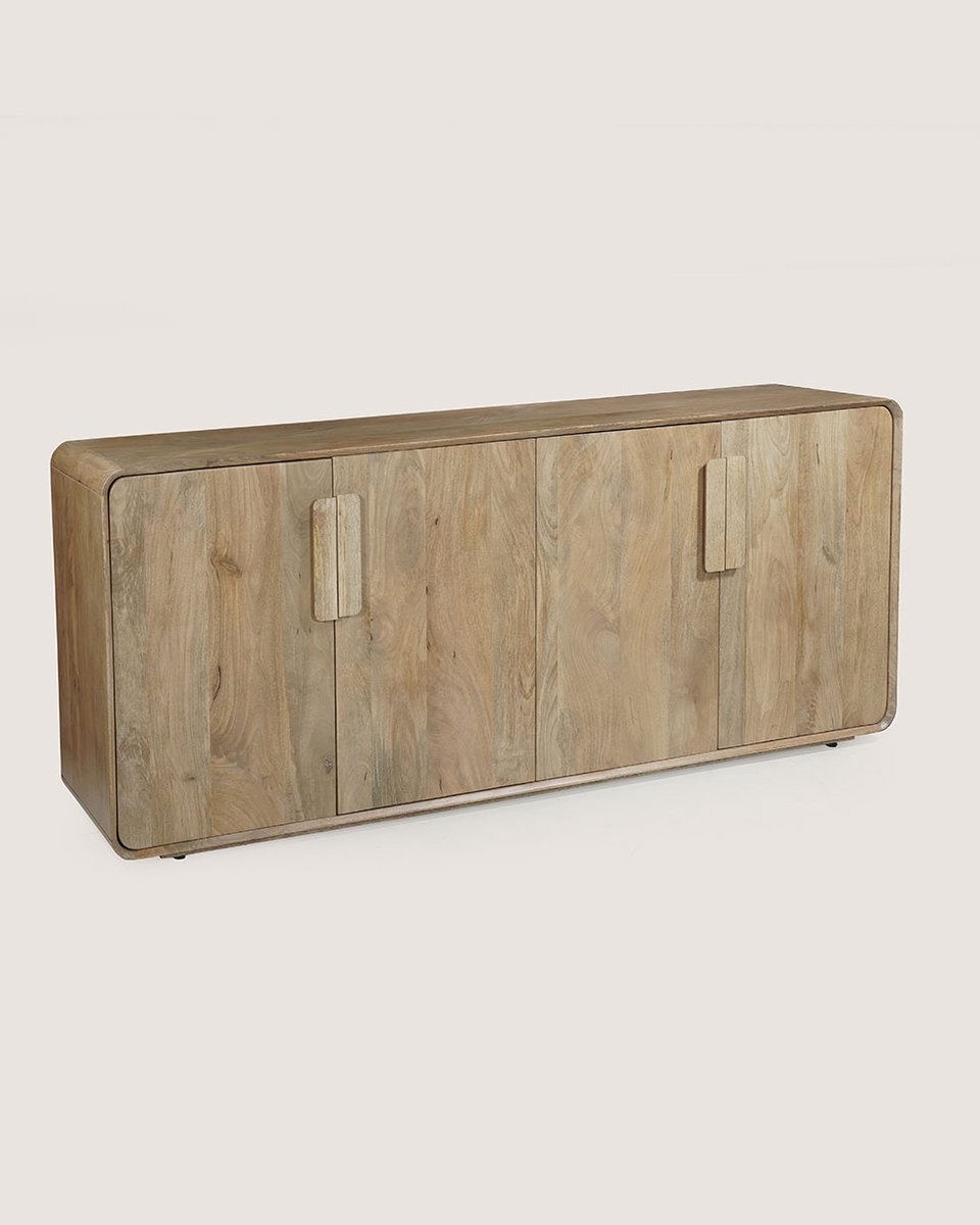 Dressoir 200 cm Mangohout – 4 Deuren – Modern Design