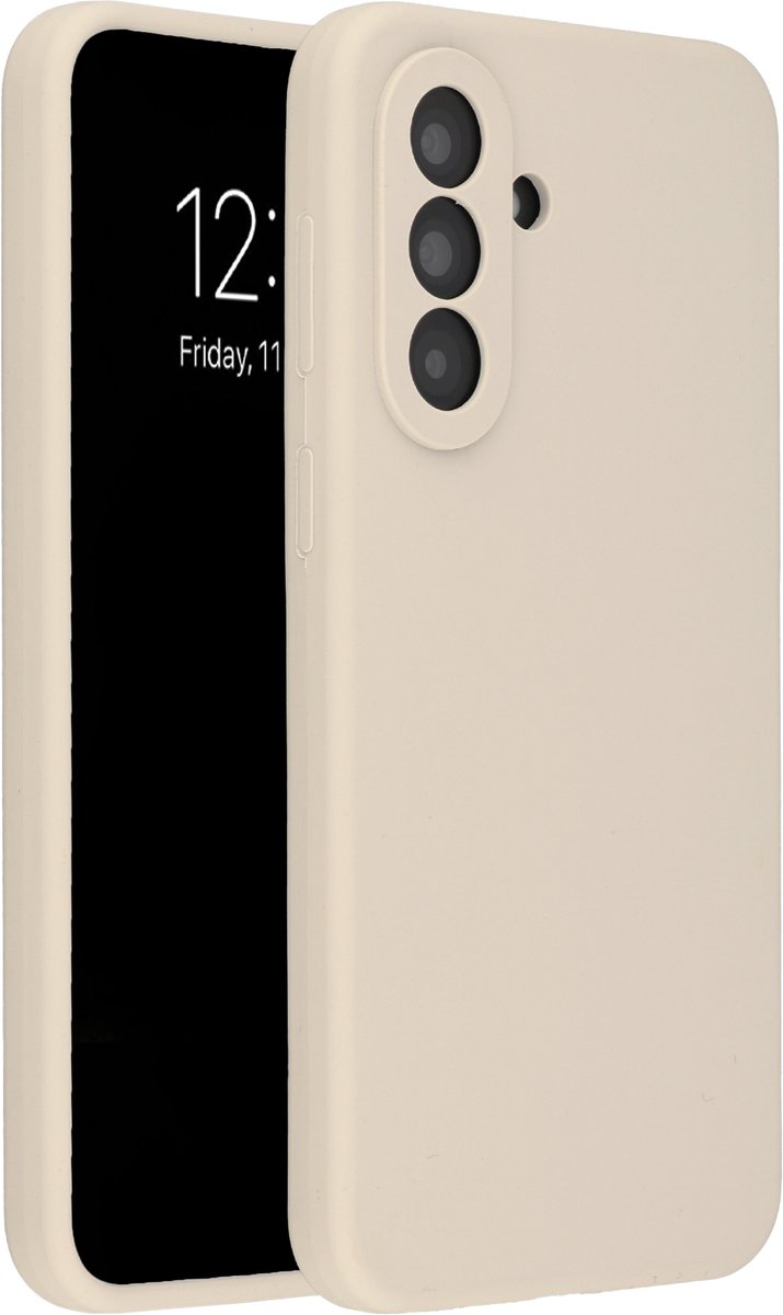 Accezz Hoesje - Geschikt voor Samsung Galaxy A37 (5G) - Liquid Silicone Backcover - Stone