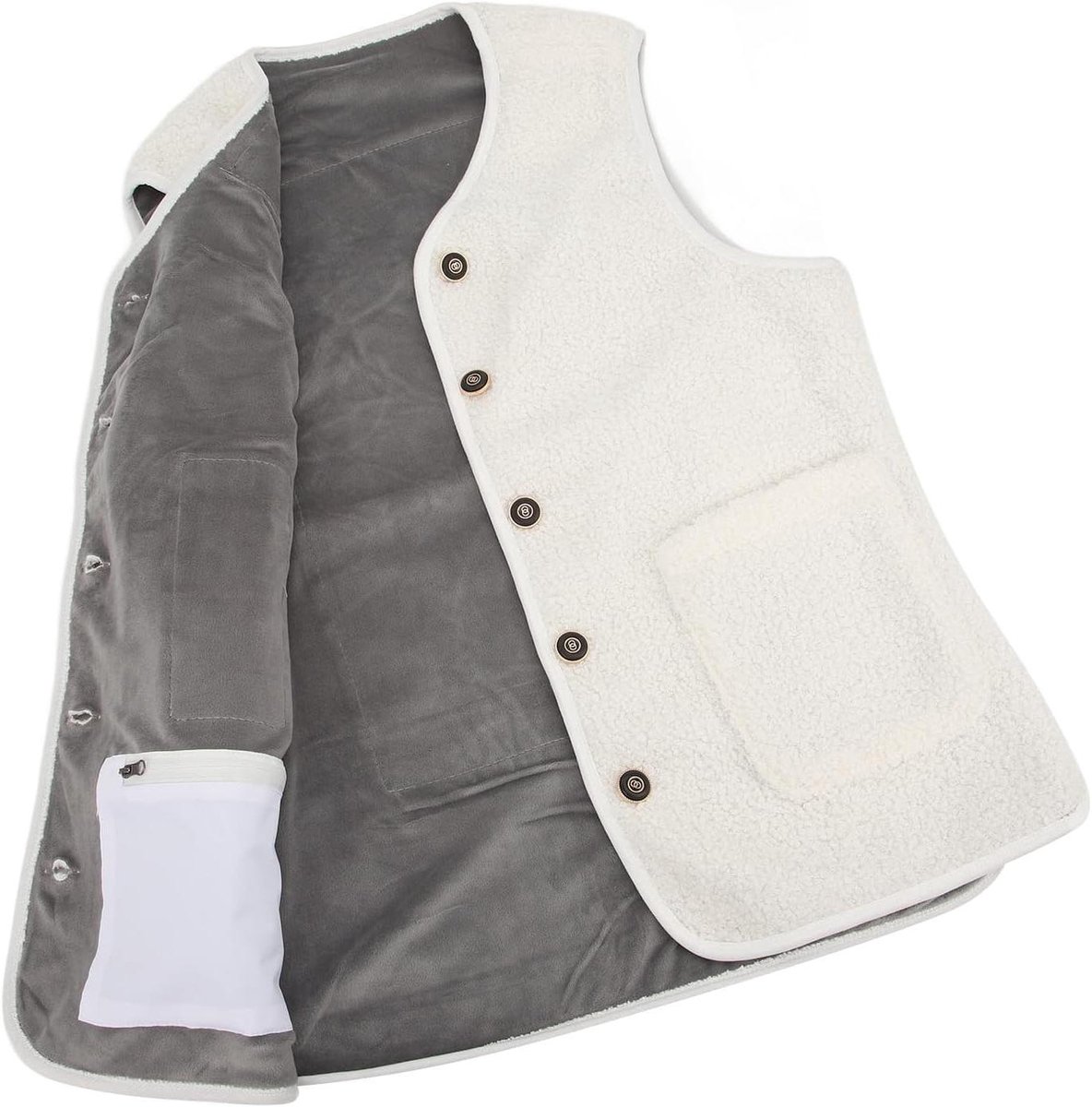 Elektrisch Vest - Verwarmd Ondergoed - Buitenactiviteiten Warm - 16-Zones Verwarming - XL - Wit