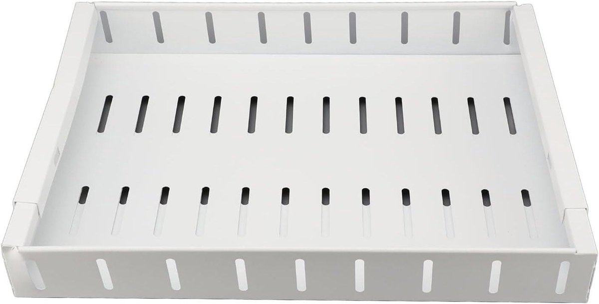 Kast Organizer - Uittrekbare Lade - Keuken Opbergen - Verstelbare Verdelers - 30-47 cm - Wit