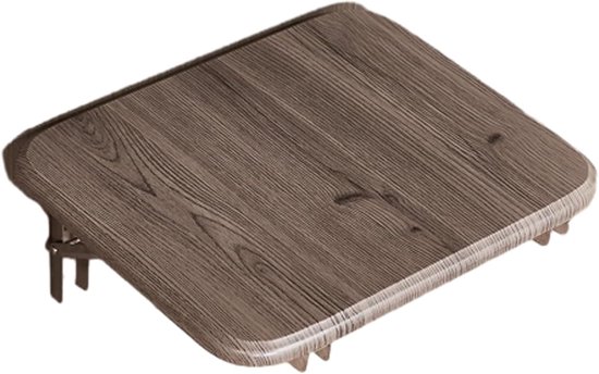 Opvouwbare Douchestoel - Wandkruk Zetel - Ruimtebesparend Zitten - Veilig Afgeronde Hoek - 38x34x6 cm - Koffiebruin — afbeelding 3