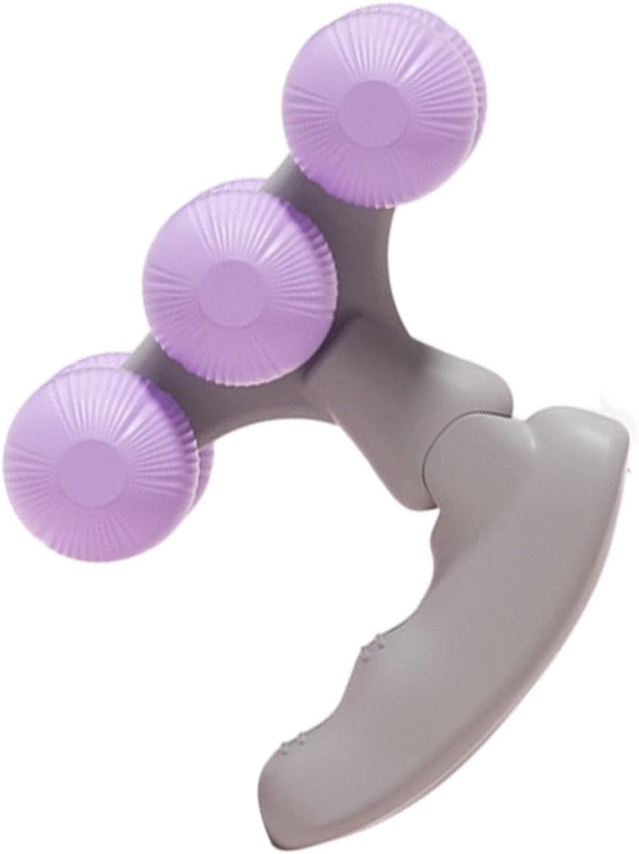 Siliconen Massage Roller - Handheld Stimulator - Spierverlichting Ontspanning - Zes Rollende Koppen - 13 x 7.5 x 10 cm