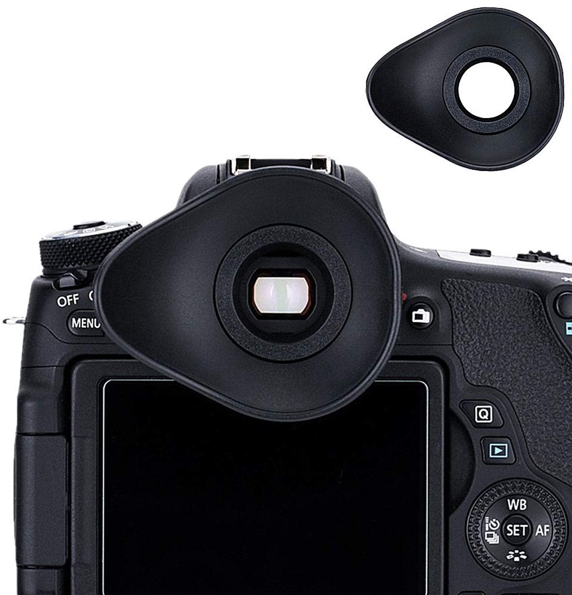 SPHProducts - Eyepiece Finder - Verbeterde kijkervaring - Zacht TPU rubber - Ergonomisch ontwerp - Geschikt voor Canon 6D 60Da 70D 80D 100D 550D 60...