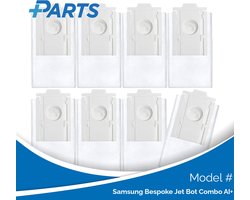 Samsung Bespoke Jet Bot Combo AI+ Stofzakken (8 Stuks, Plus.Parts® alternatief voor VCA-RDB95)