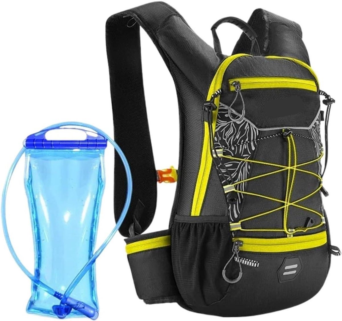 Fietsrugzak - Sporttas Outdoor - Actieve Uitstapjes - Grote Capaciteit - 16L - Geel