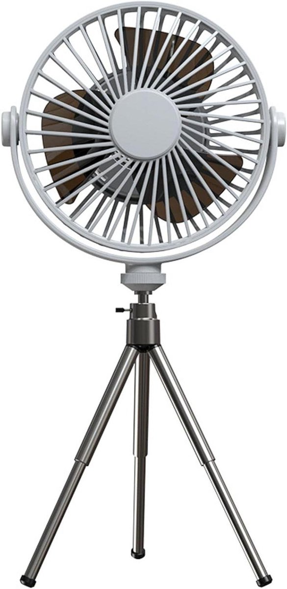 Ventilator Tafel - Mini Fan - Persoonlijke Koeling - Drievoudig Statief - 29 cm Hoog - Wit