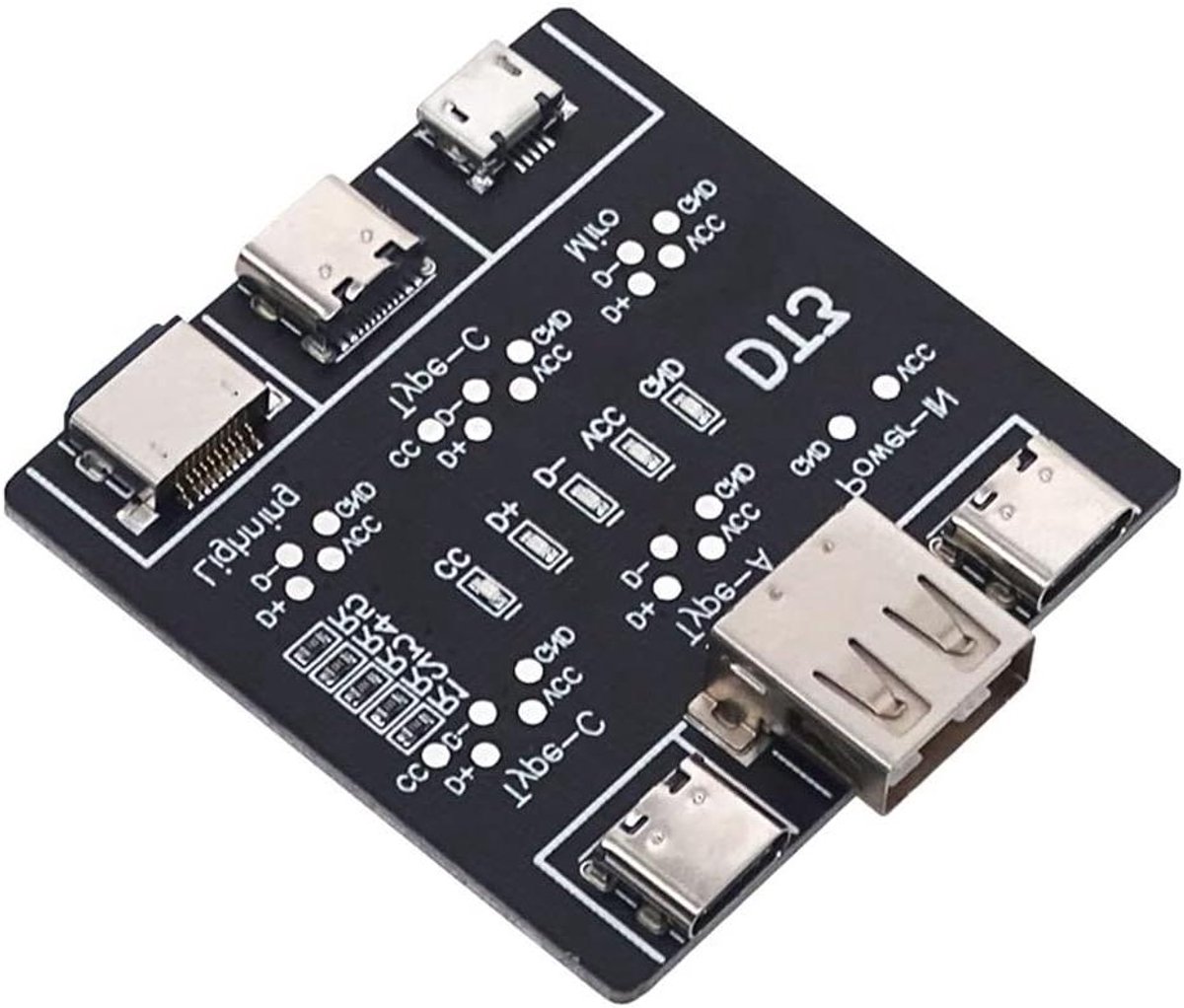 USB Tester - Datakabel Controle - Storingen Opsporen - Snelle Detectie - Compact Formaat - Zwart