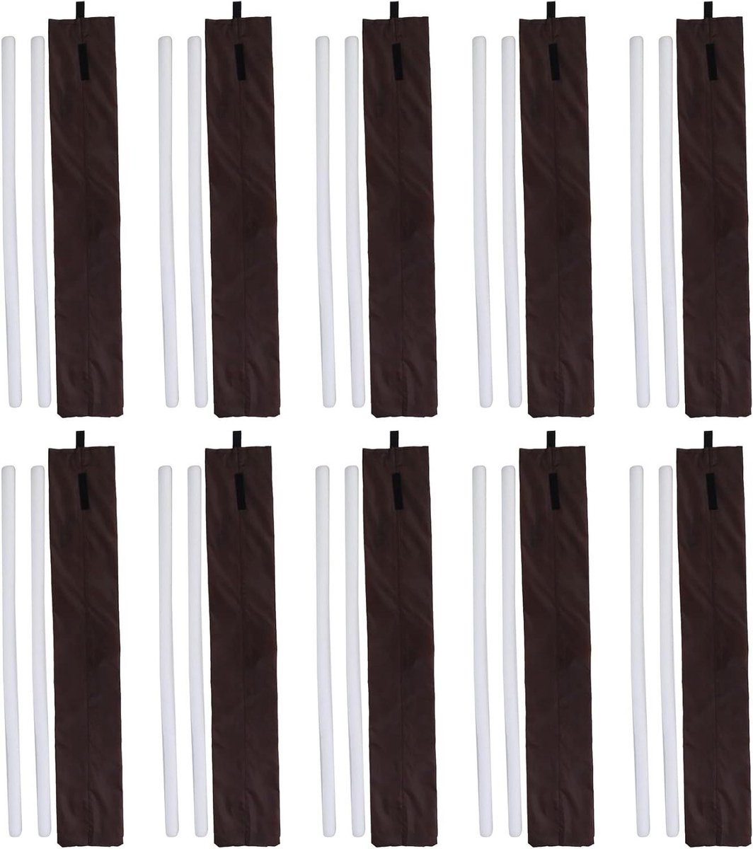 Beschermkap Deurstopper - Dubbele Deur Isolatie - Tocht Vrij Houden - Isolatie Inrichting - 85 cm Lengte - Bruin