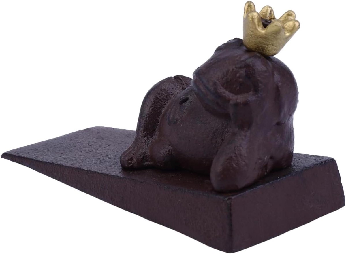 Gietijzeren Deurstopper - Deurwig Decoratie - Deur Open Houden - Zonder Boren - 13.6 cm Lengte - Zoals Afgebeeld