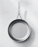 Demeyere Industry 5 koekenpan, 28cm, van roestvrij staal, met een lange steel.