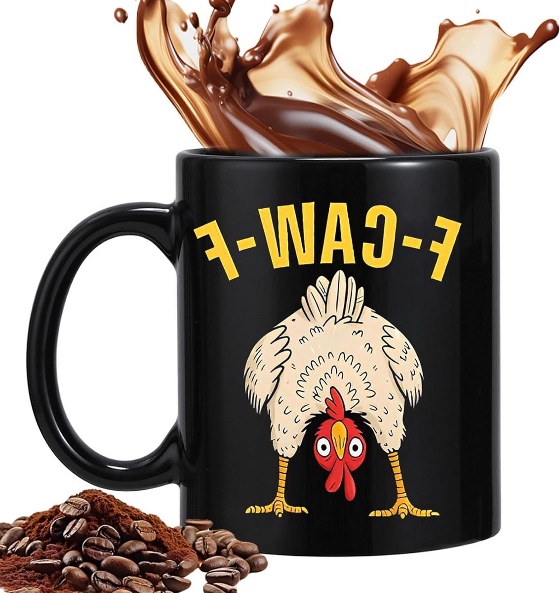 Theemok met Kip - Keramische Mok - Dagelijks Gebruik - Grappig Design - 350ml - A