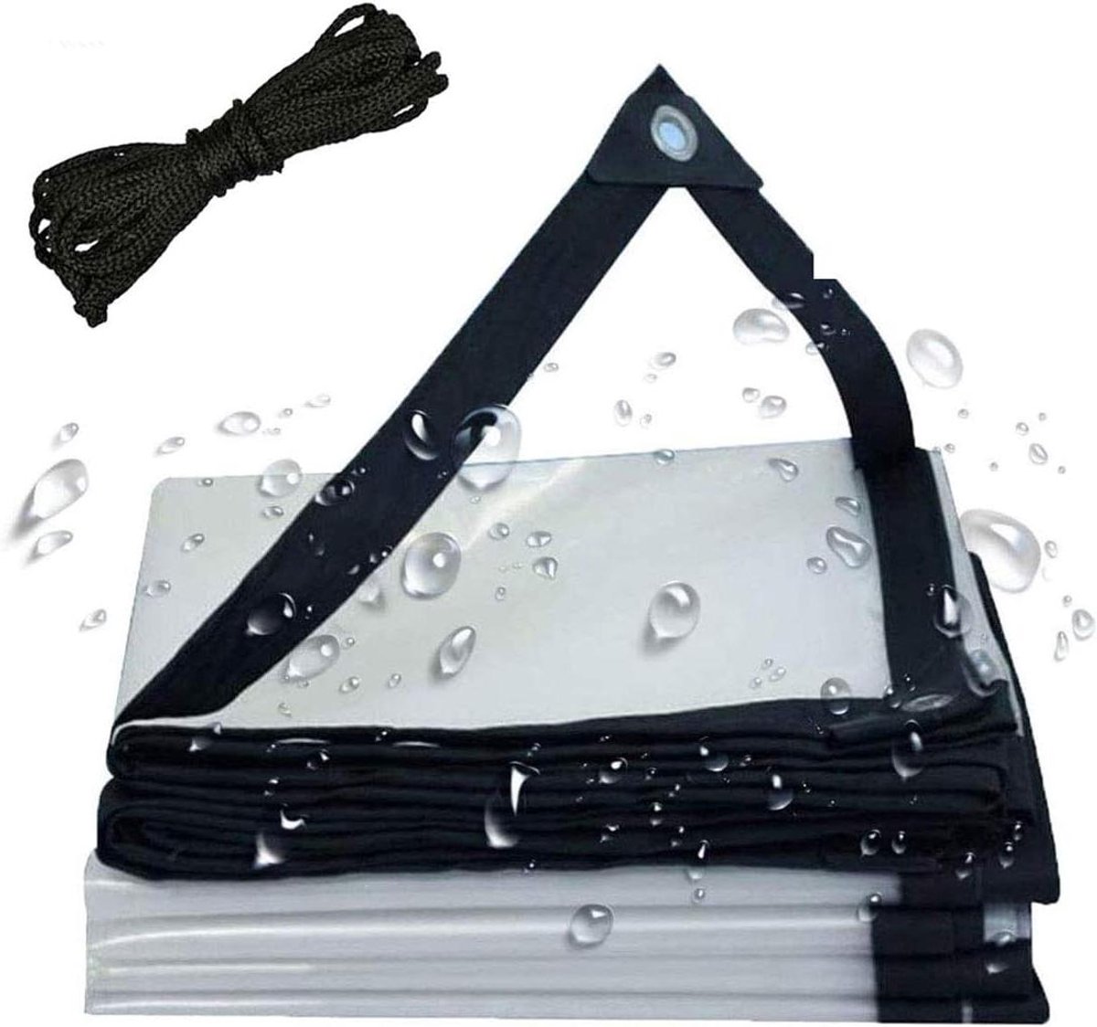 Waterdichte Tarp - Beschermhoes Luifel - Outdoor Bescherming - Versterkte Grommets - 3x3 Meter - Transparant
