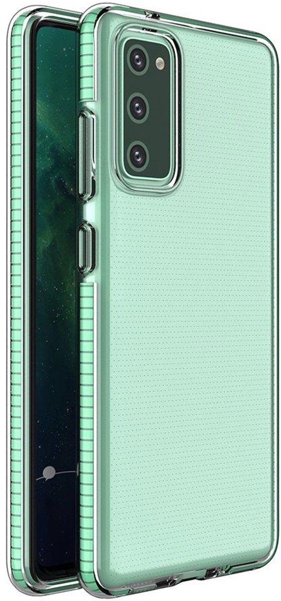 Hurtel Gel Spring Hoesje Voor Samsung Galaxy S21 Plus 5G Met Kleurrijk Frame