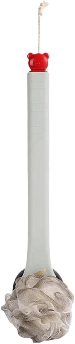 Doucheborstel Lichaam - Badrug Borstel - Huid Reinigen - Dubbelzijdig Ontwerp - 38 cm - Grijs