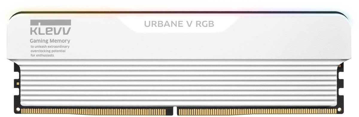 KLEVV Urbane V RGB 32GB (2x16GB) 6000MHz CL30 INTEL XMP 3.0 – AMD EXPO DDR5 Heatsink Wit Ram (KD5AGUA80-60A300M)