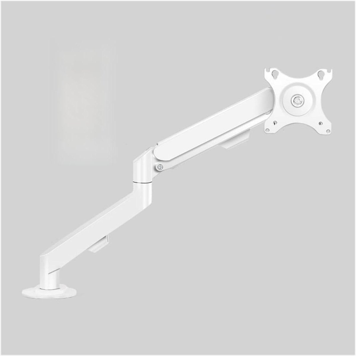 Monitor Arm - Bureau Bevestiging - Werkplek Organiseren - Volledig Verstelbaar - 17-30 inch - Wit
