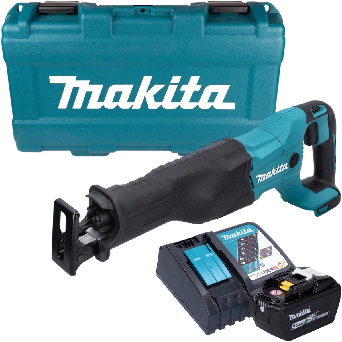 Makita DJR 186 ZK accu reciprozaag 18 V + koffer - zonder accu, zonder oplader