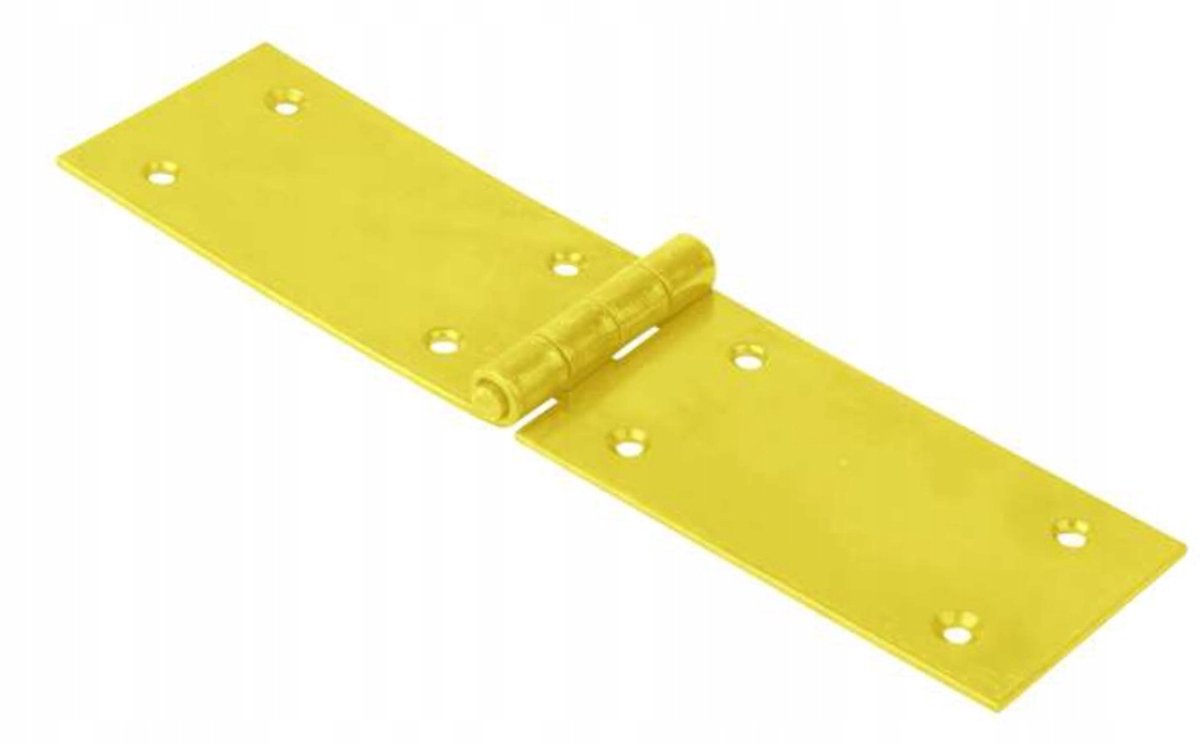 Bouwscharnier 250x50mm Geel Verzinkt Staal