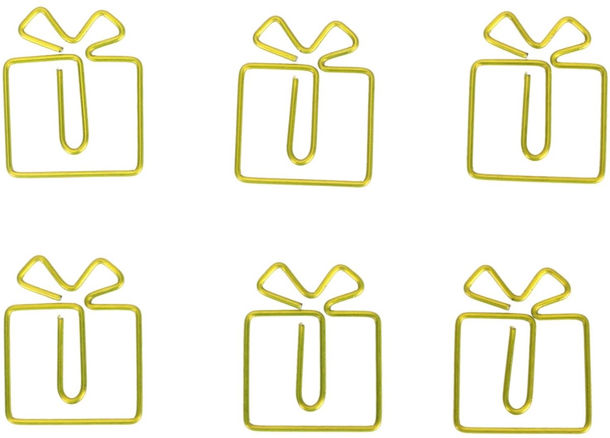 Dailygoods- Paperclips 100 Stuks - Kerstcadeaudoos - Bladwijzers - Antislip - Metalen - Lichtgewicht