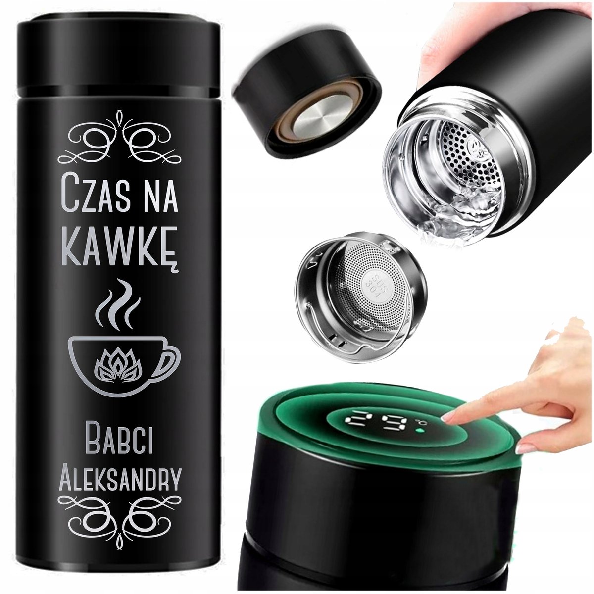 Slimme Thermosbeker met LCD - Perfect Cadeau voor Opa & Oma
