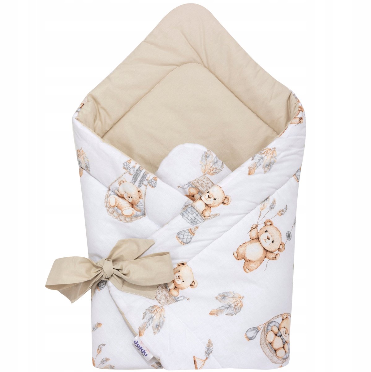 Babywikkeldoek 80x80 Katoen Boho Bears - Zacht & Veilig