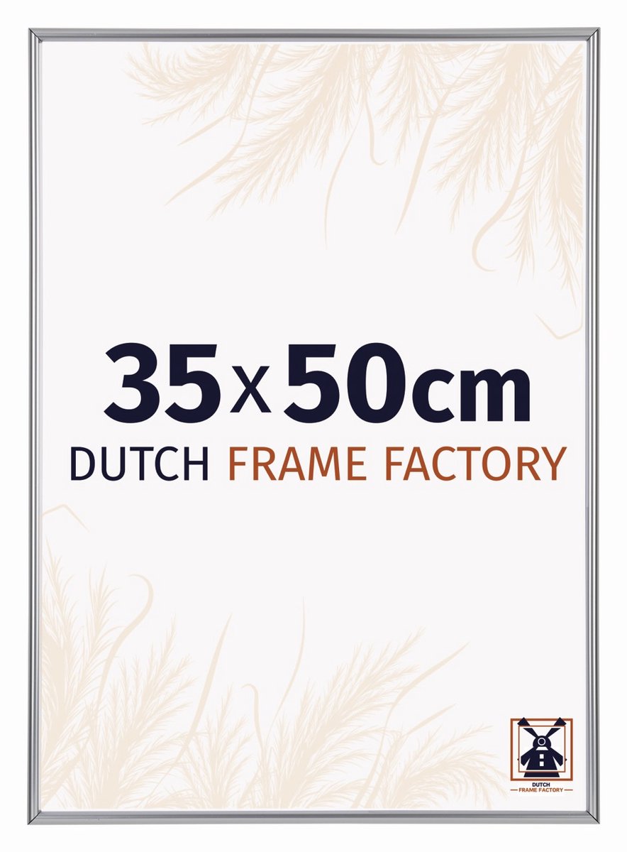 Dutch Frame Factory Fotolijst 35x50 cm - Kunststof - Zilver Hoogglans - Angers