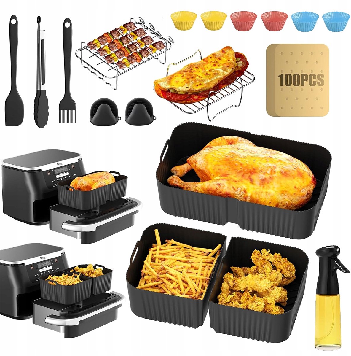 Ninja Foodi Flexdrawer AF500EU Accessoireset - 10,4L Airfryer