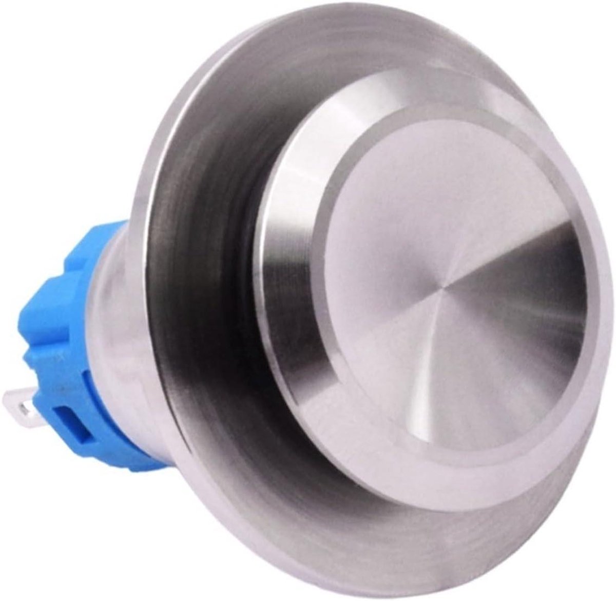 Toilet Spoelknop - Waterbesparend Onderdeel - Water Besparen - Dubbele Spoelfunctie - 19mm Gat - Zilver