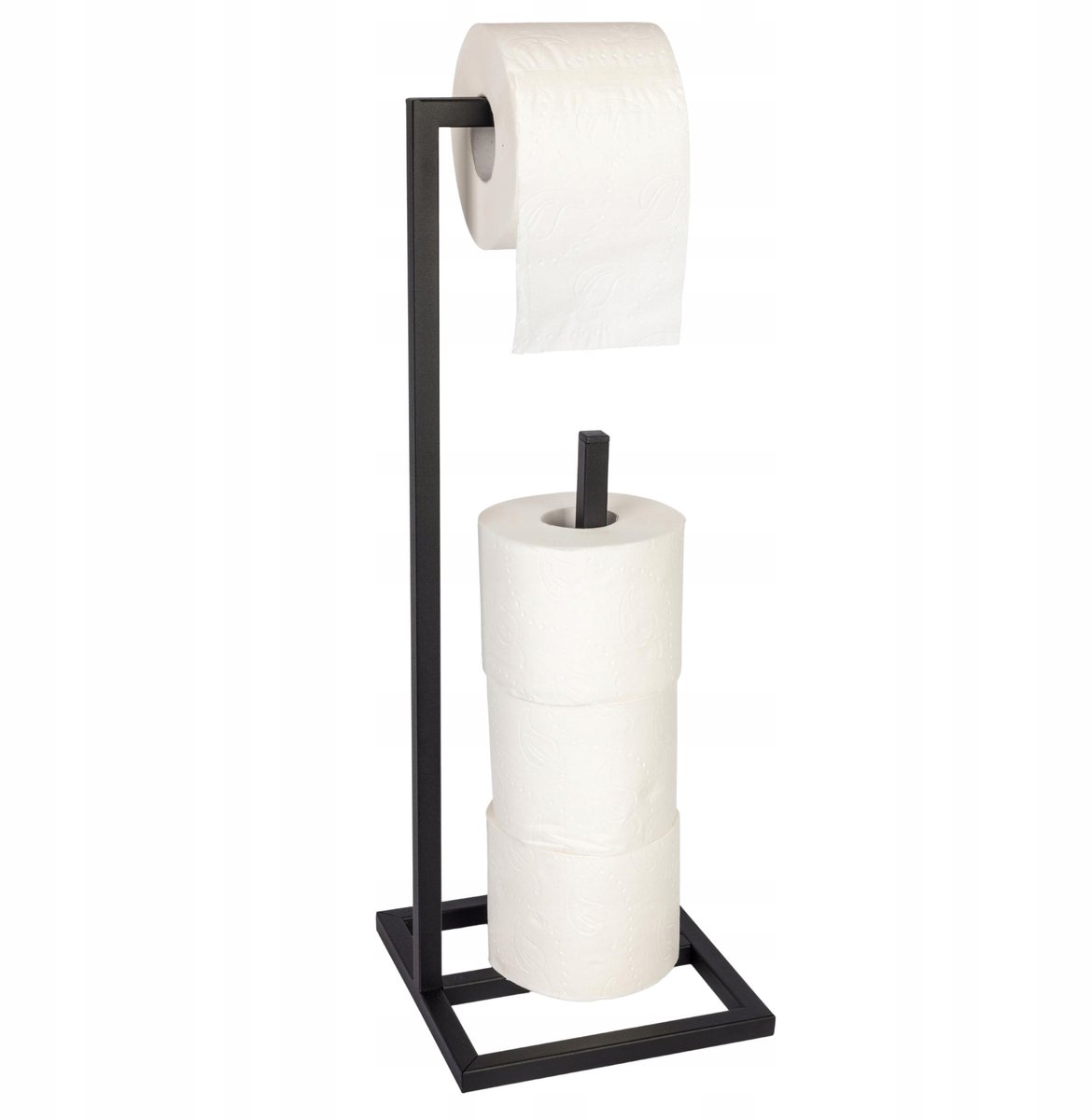 Loft Toiletrolhouder met Reserve - Zwart Metaal