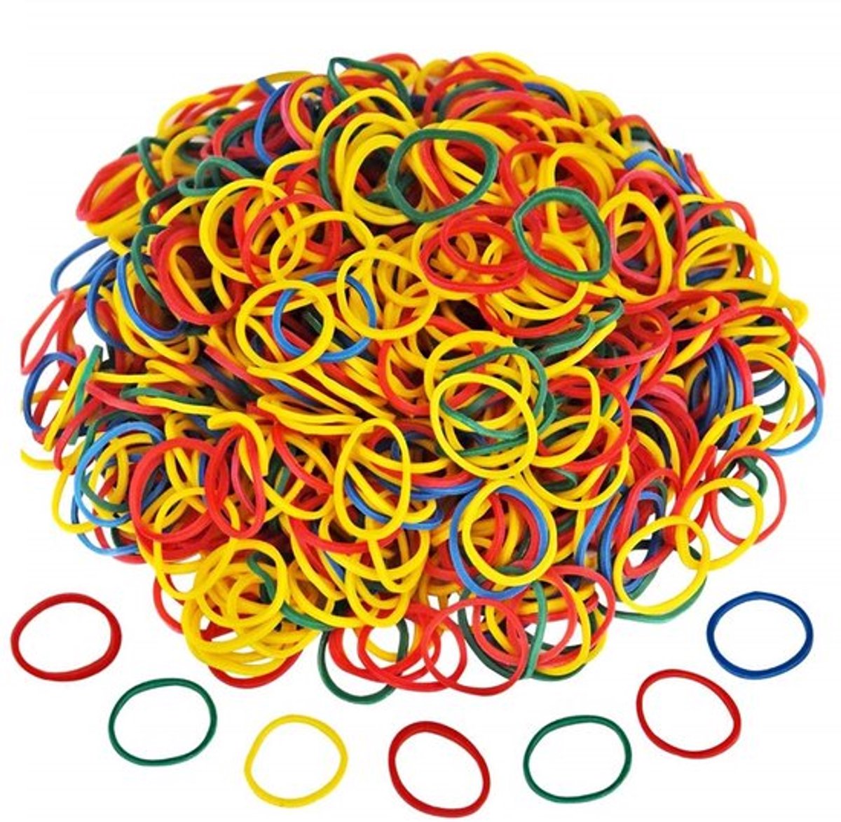 Dailygoody - 1000 stuks rubberen banden - elastieken - veelzijdig