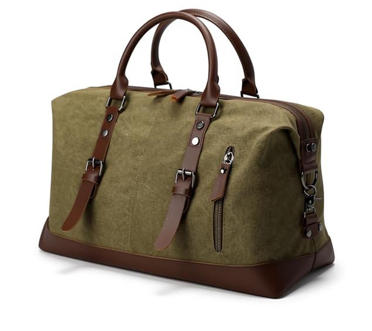 Maison Elara Canvas reistas weekendtas 32L groen - Uniseks reistas met schouderriem - Handbagage vliegtuig