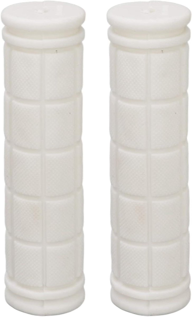 Fiets Handvatten - Stuurgrepen Rubber - Comfortabel Fietsen - Antislip Oppervlak - 23 mm Diameter - Wit