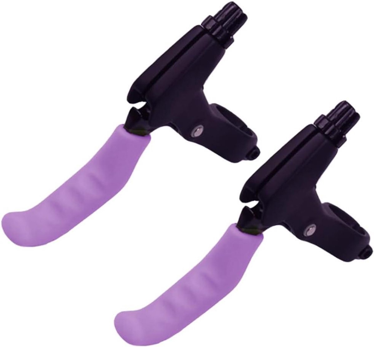 Fiets Remgreep Covers - Remhendel Bescherming - Verbeterde Grip - Antislip Siliconen - 2 stuks - Paars