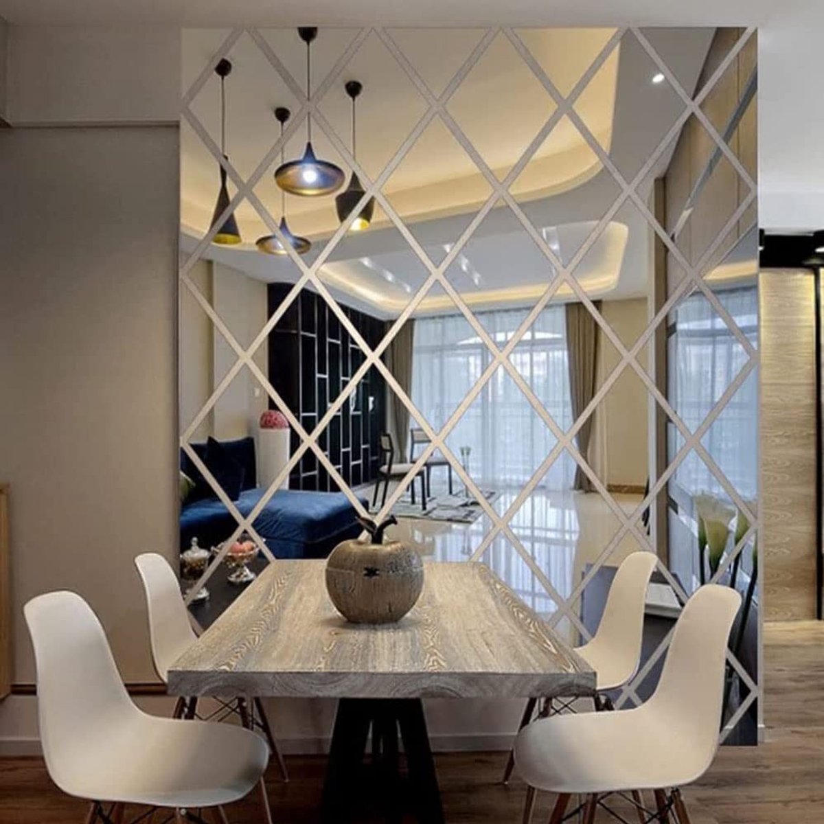JHUBERS- Muursticker Spiegel 3D - Zelfklevend - Waterbestendig - Slijtvast - Wanddecoratie