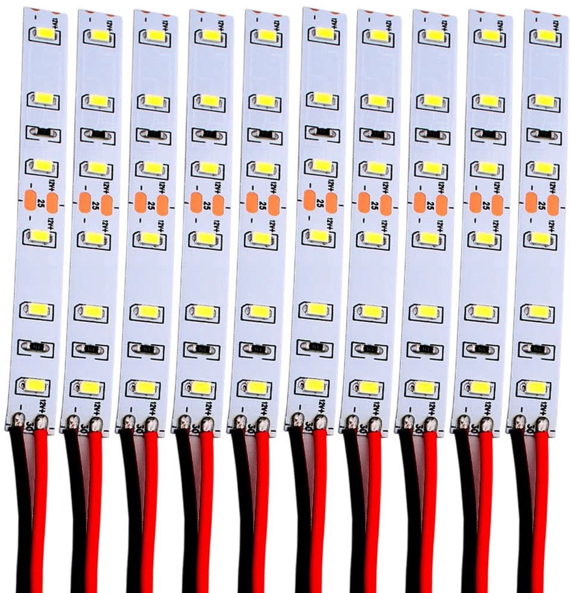 JHUBERS - Set van 10 LED Huisverlichting 12-18V met Kabel voor Modelbouw