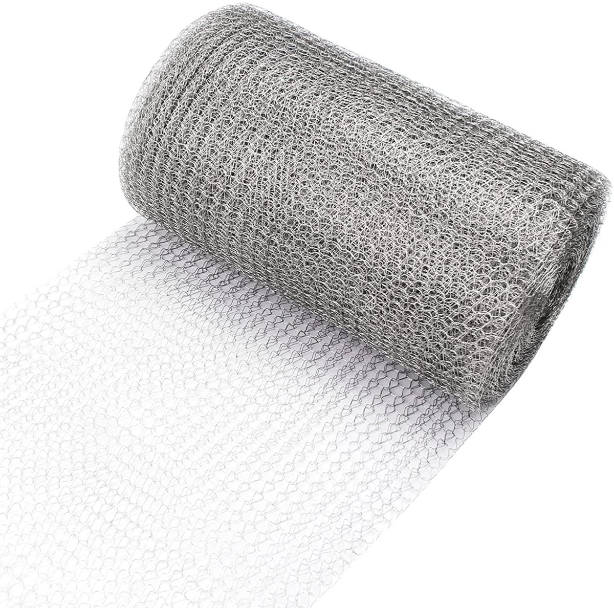 ZEYNOMAX- Gaas Roestvrij Staal 6M x 12,7CM - Flexibel Draadgaas - Knaagdier Proof - Vullen van Gaten - Tuin Bescherming - Makkelijk te Knippen