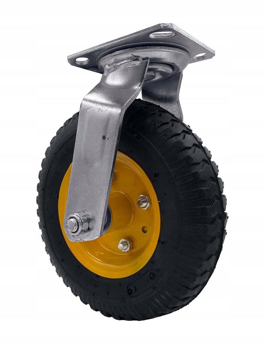 Pneumatische Wielen voor Transportkarren - 20 cm Diameter, Draaibaar