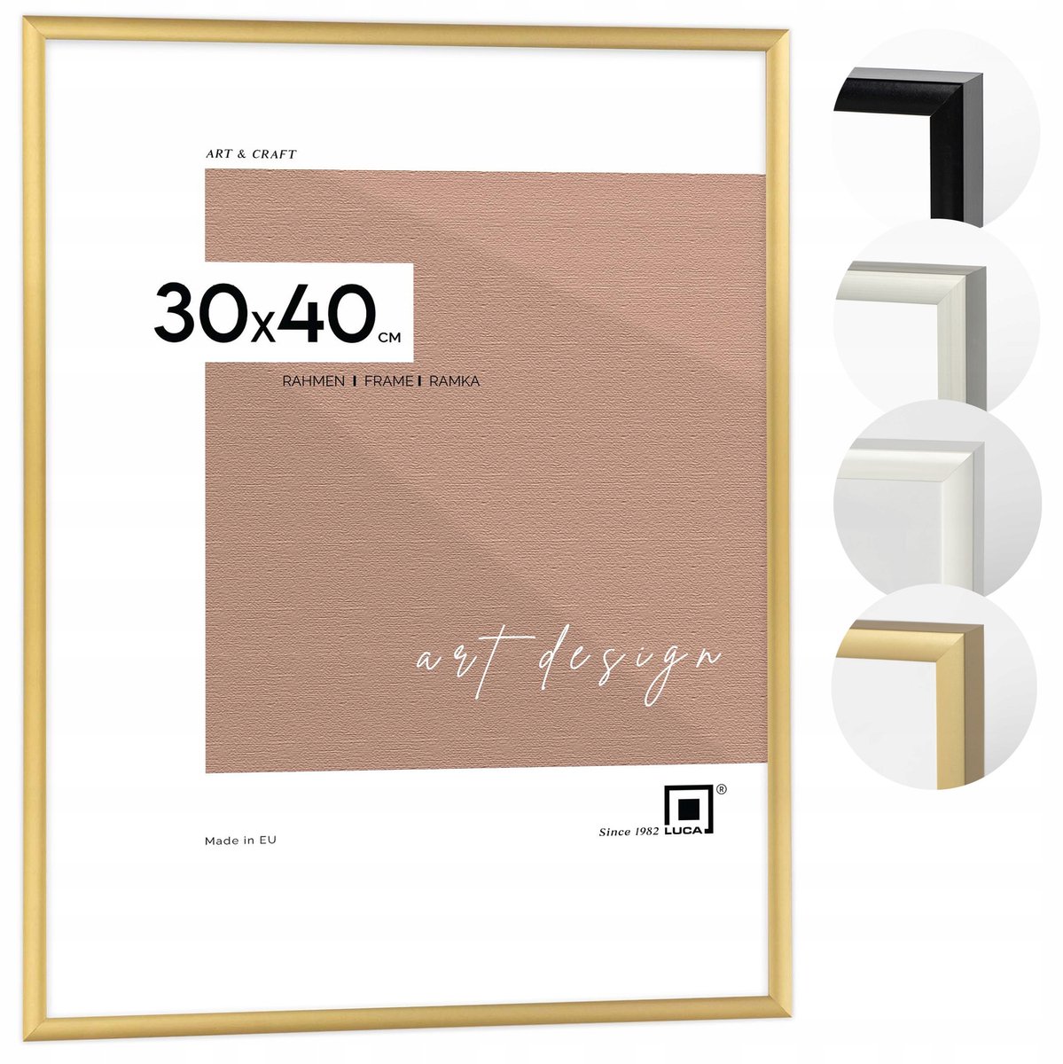 Royall Aluminium Fotolijst 30x40 cm - Gouden Decoratie