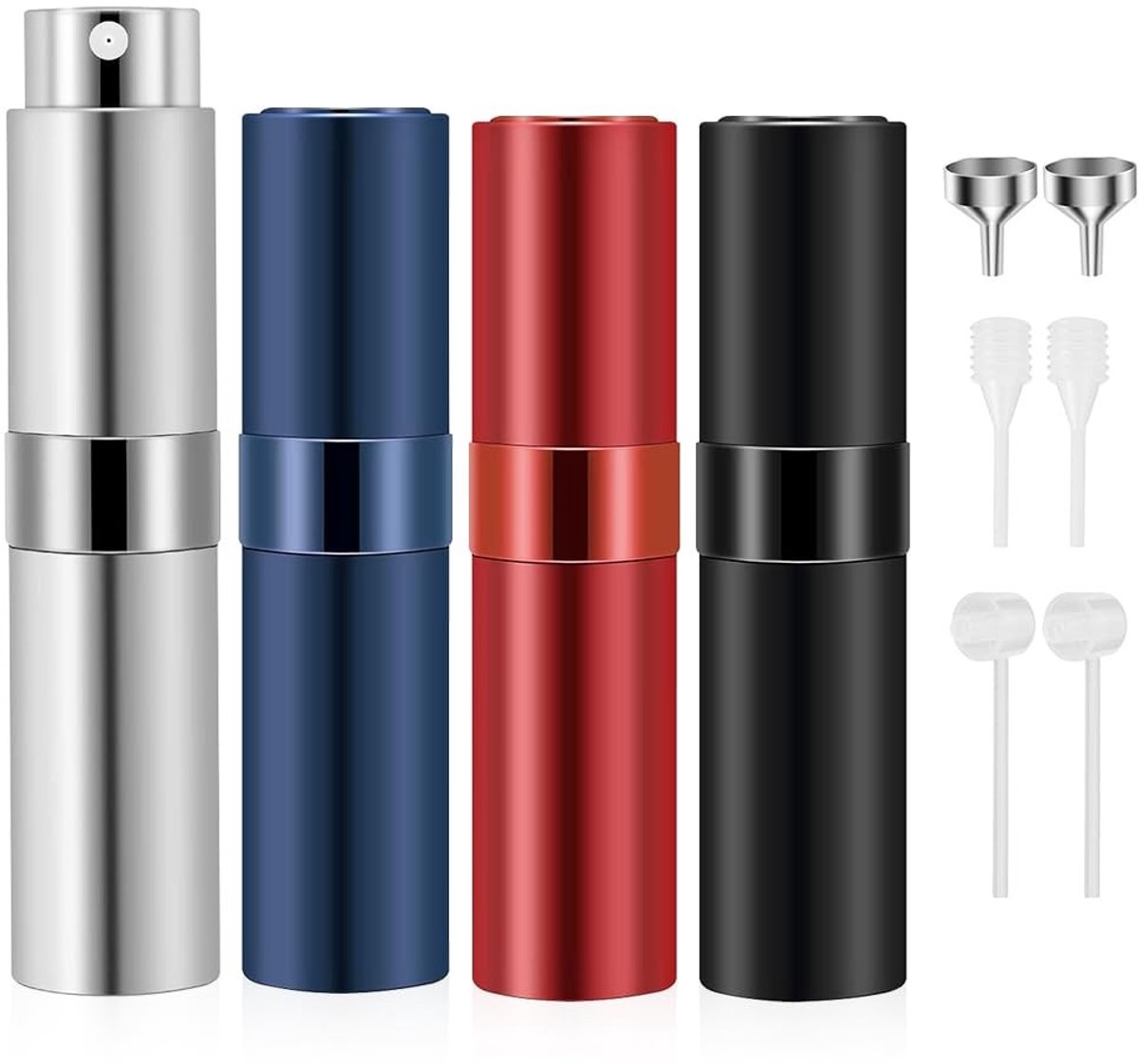 JHUBERS- Parfumatomiser 10ml - Navulbaar - Aluminium - Mini - Drupvrij - Hygienisch ontwerp - Parfumflesje