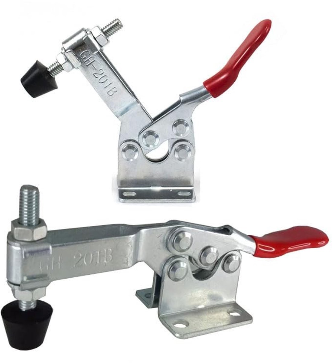 Dailygoods- Toggle Klem 90 kg Houdcapaciteit - Koudgewalst Koolstofstaal - Antislip Handvat - Lage Hoogte Ontwerp - M6 Gat - Corrosiebestendig