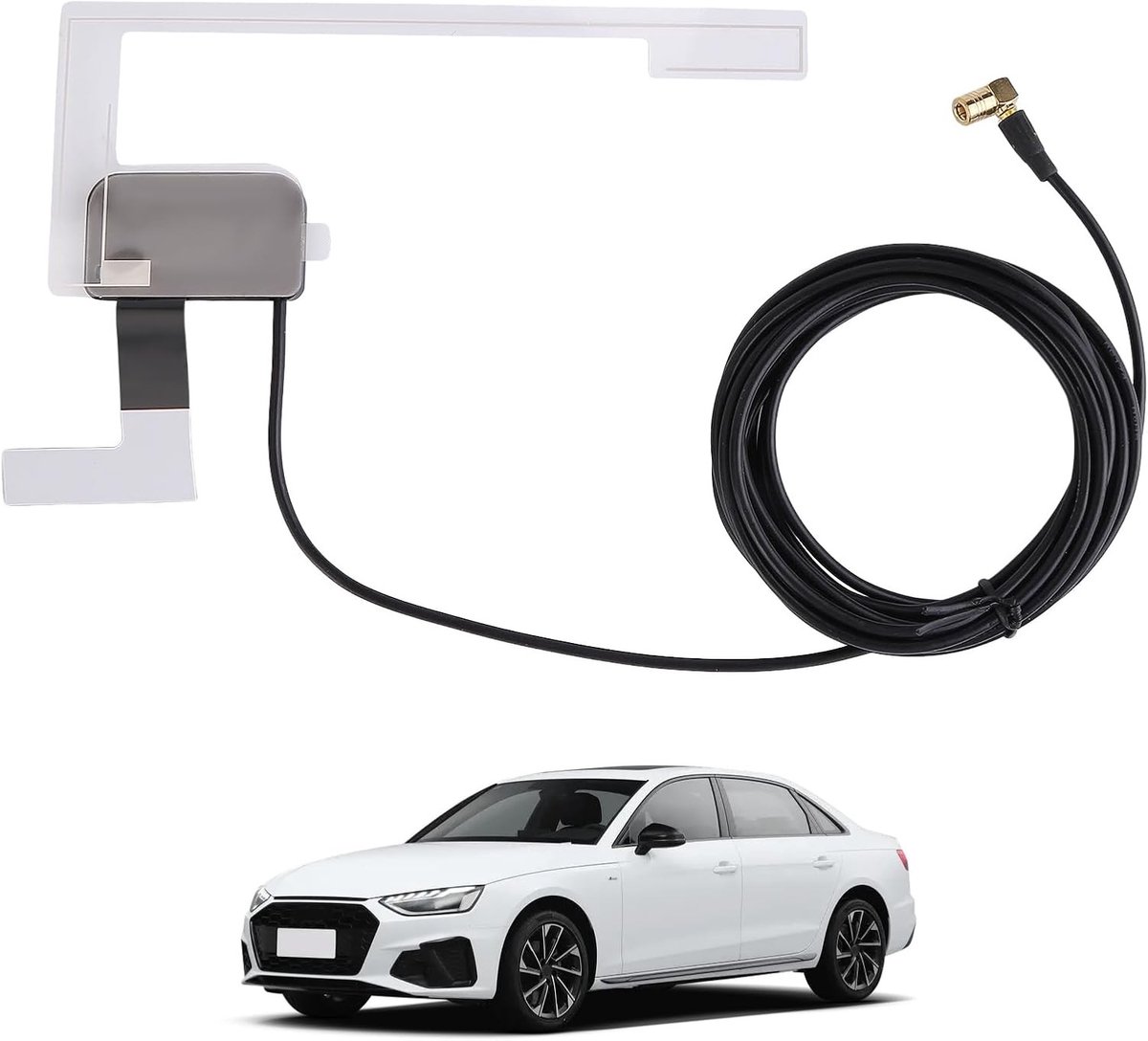 ZEYNOMAX- DAB Antenne 3m Kabel - DAB Autoradio - FM/AM Radio - DAB Digitale Radio - Antenne Binnenhuis - 15 dB Versterking