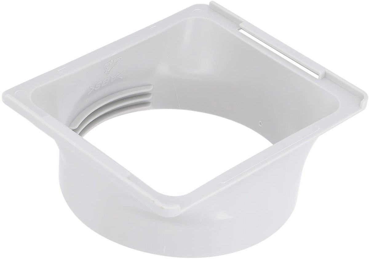 ZEYNOMAX - Afvoerslangadapter - Verbinding voor airconditioning - Wit - Airco afvoerslang koppeling - Geschikt voor 150 mm slang - Verbindingsstuk v...