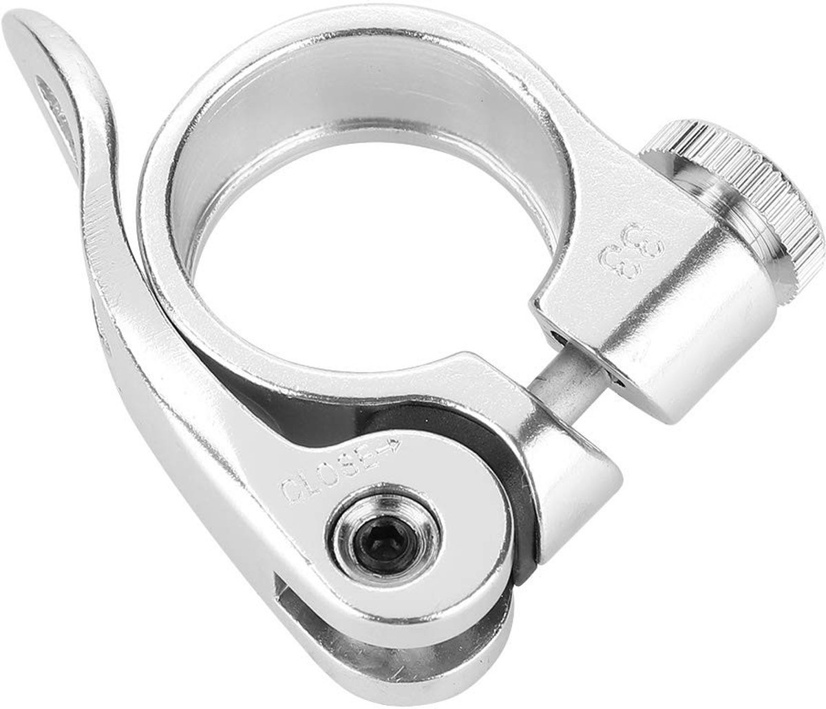 JHUBERS- Accessoires - Zadelpenklem - Aluminium Legering - Schokbestendig - Verstelbaar - Corrosiebestendig - 28 mm Geschikt voor 25.4 mm - Zadelklem