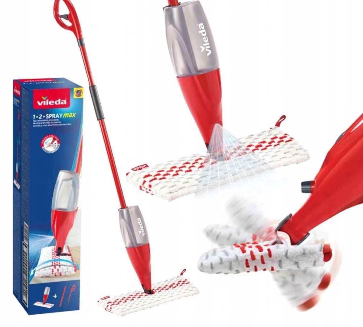 Vileda 1-2 Spray MAX BOX Mop met Sprayfunctie
