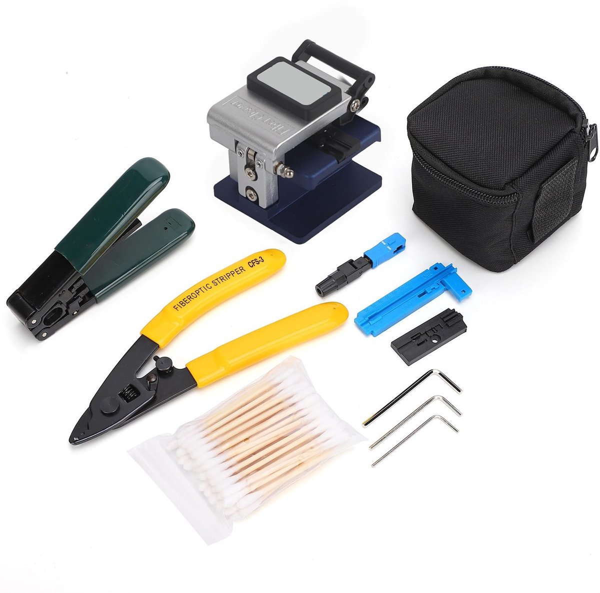 JHUBERS- Fiber Optic Stripping Set - LWL Stripping Tool - Fiber Splitter FC-6S - Ergonomisch Ontwerp - Hoogwaardige Materialen - Duurzaam en Precisie. - Glasvezelstripset